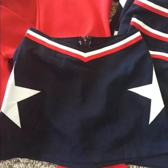 Cheer skirt red,white and blue youth - Picture 3 of 3
